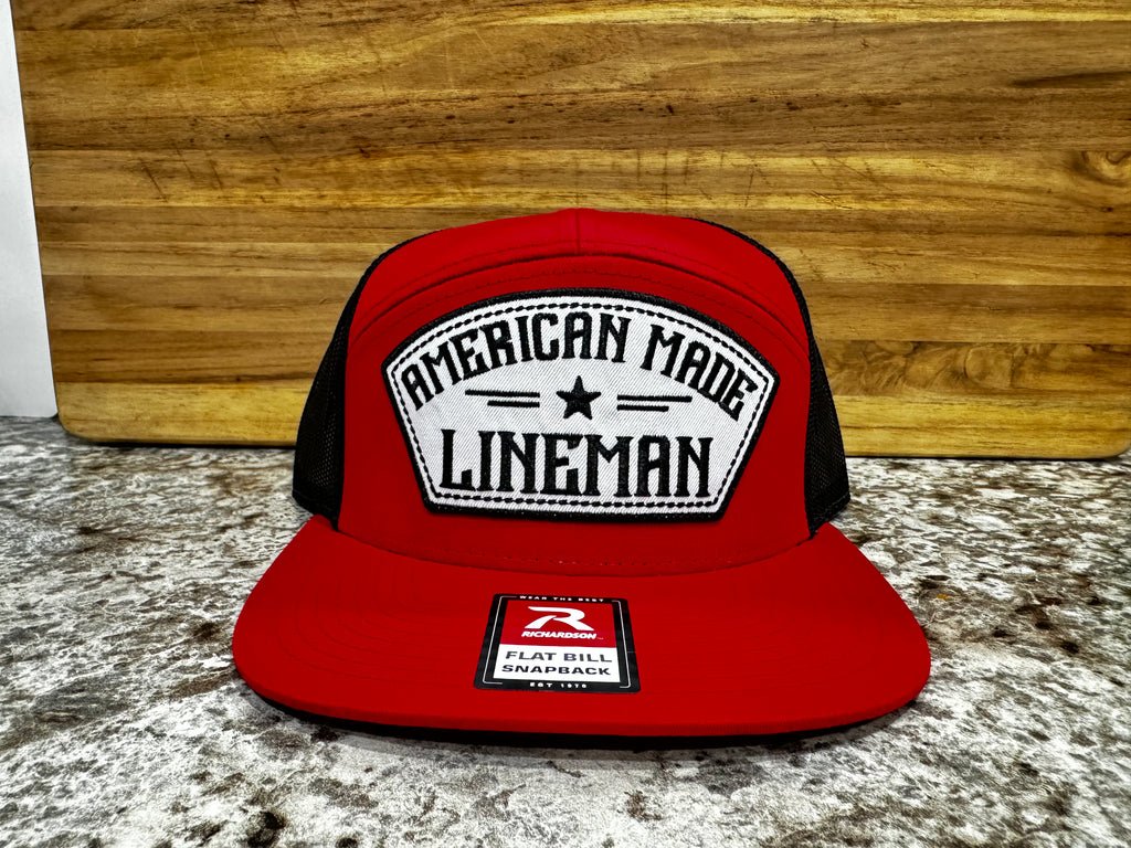 Red "American Made" Snapback